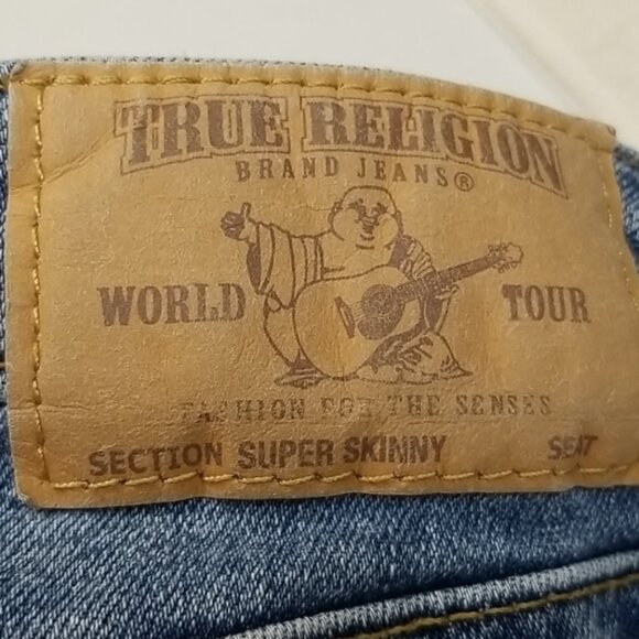 TRUE RELIGION Halle Super Skinny Jeans, size 24 - Picture 8 of 8